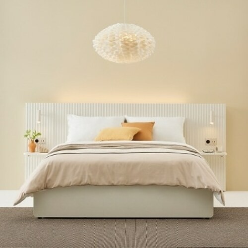 한샘 포에트 루바형 호텔 침대 K+350패널 (슬리핑코드디럭스독립미디엄)