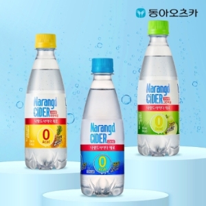 동아오츠카 T 나랑드사이다 350ML 20입 1박스 플레인,파인애플,그린애플