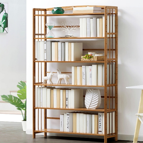 6단 원목 책장 800