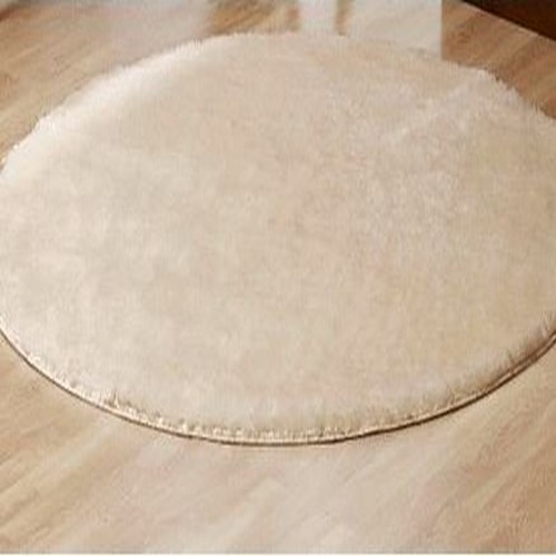 디비플러스 롱파일 원형 초극세사 카페트(밍크 촉감) (200x150cm)_이미지