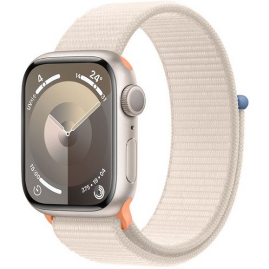 APPLE 워치 시리즈9 41mm 스타라이트 알루미늄 (스포츠루프)_이미지