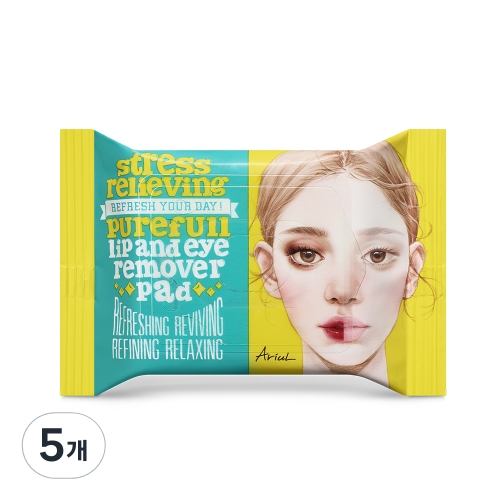 뷰티팩토리 아리얼 스트레스 릴리빙 립&아이 리무버패드 30매 (5개)_이미지