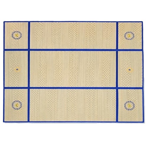 올리다 나비무늬 3단 왕골 돗자리 (240x180cm)_이미지