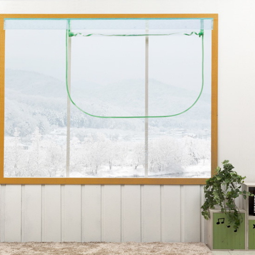 알뜨리 EVA 방풍비닐 창문용 민트지퍼 투명 (특대 300)_이미지