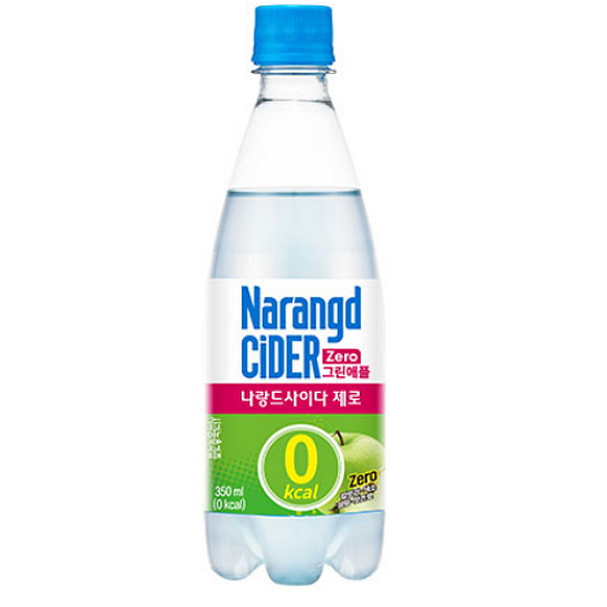 동아오츠카 나랑드 사이다 제로 그린애플 350ml (40개)_이미지