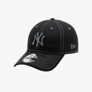 뉴에라 MLB 뉴욕 양키스 스티치 베이직 언스트럭쳐 볼캡 블랙 14205784_이미지