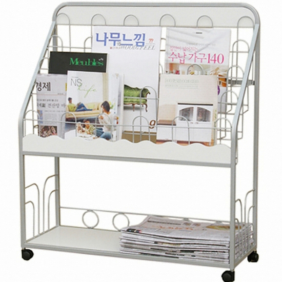 두리데코 4단 잡지대 80 화이트_이미지