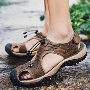 남성샌들 천연가죽 스포츠 샌들 남자 트레킹 샌달 7265293