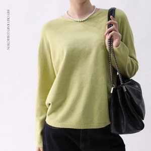 헤이올리 홀가먼트 라운드넥 니트 스웨터 NHK064