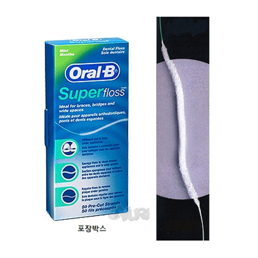 브라운 오랄비 슈퍼플로스 민트치실 50개 (6개)