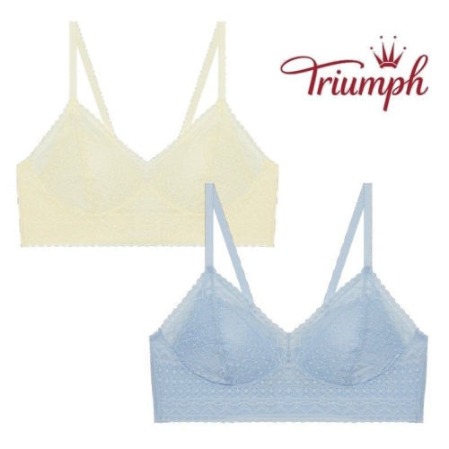 트라이엄프 노와이어 플라워 레이스 후크형 브라렛 2컬러 TEWBR262