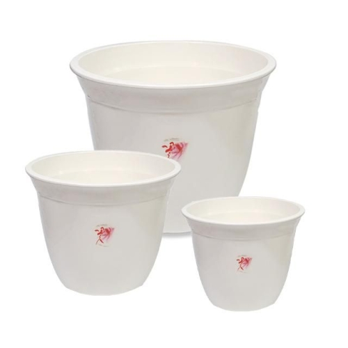  거실 받침 물받이 라인 미니 원화분1호 원형화분 W