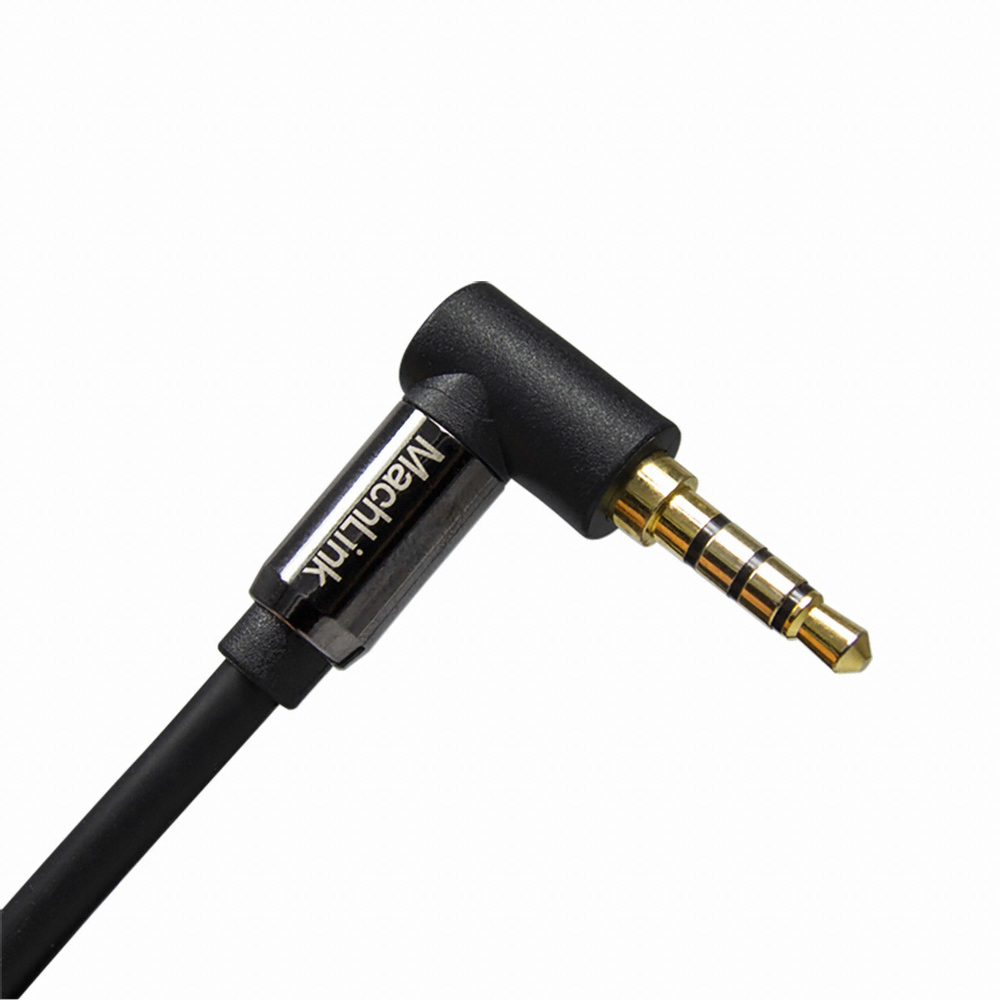 마하링크 3.5mm 4극 스테레오 AUX 꺾임 케이블 (ML-4TH002, 1.5m)_이미지