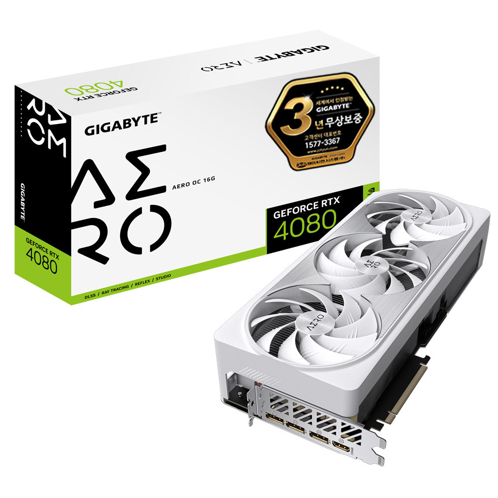 GIGABYTE ������ RTX 4080 AERO OC D6X 16GB ���̾���