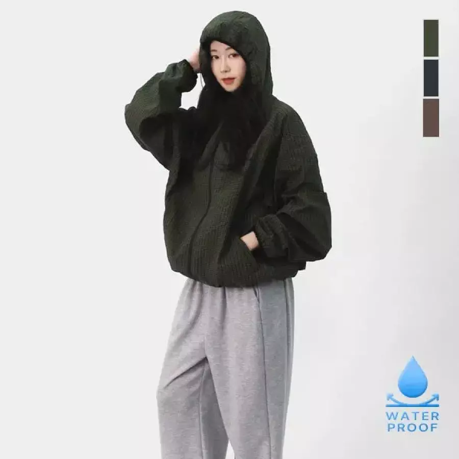 스콰즈 남여공용 시어서커 체크 오버핏 YKK지퍼 방수 바람막이 집업 SWY016이미지입니다. 누르면 해당 게시물로 새창이동합니다.