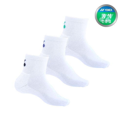 요넥스 배드민턴 중목 3개입 스포츠 양말 3개입 229SN009M 229SN010F 온라인전용