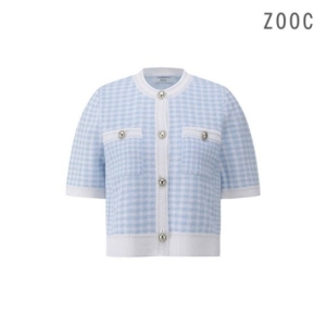  ZOOC 크롭 라운드넥 반팔 가디건 LB_V232KSL935