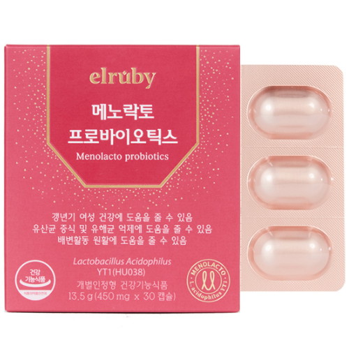 휴온스 엘루비 메노락토 프로바이오틱스 30캡슐 (3개)_이미지