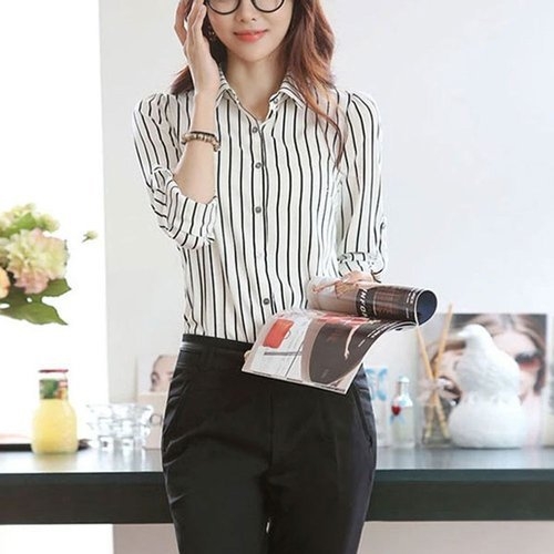 짝꿍닷컴 여성 깔끔한 데일리 오피스룩 셔츠_WA20D45_이미지