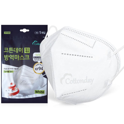 코튼데이 코튼데이 휴데이 새부리형 비말차단마스크 대형 (100매)_이미지
