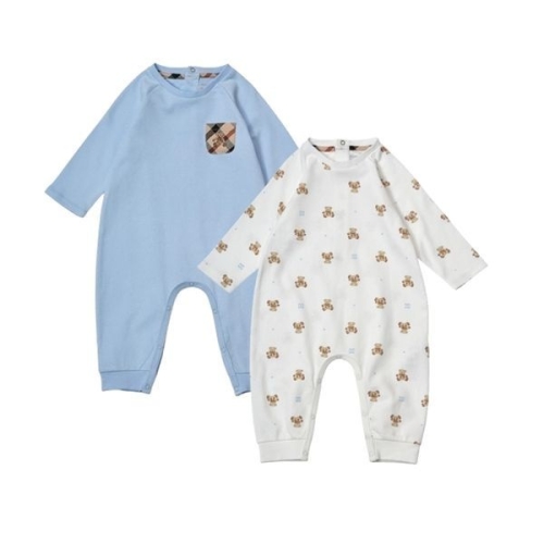 LF 닥스베이비 보리plus 베어프린트 솔리드 우주복 2P SET 핑크+프린트 EVF25VW04M_PK