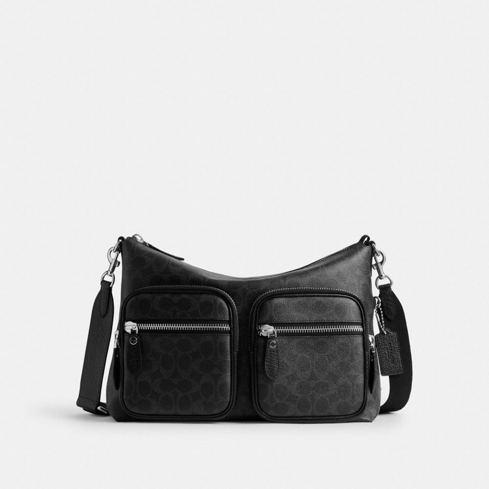 코치 도미노 파일 인 시그니처 캔버스 백 CDU92 OY2_이미지