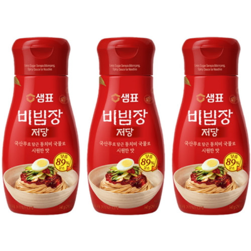 샘표식품 샘표 저당 비빔장 340g (3개)