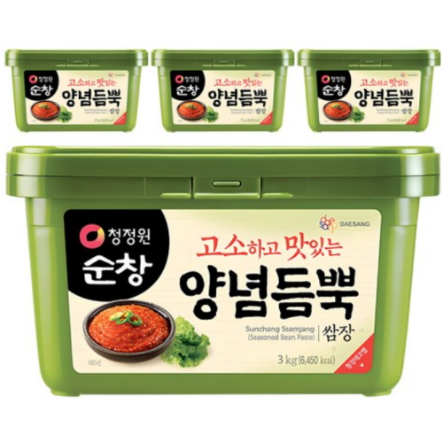 청정원 순창 양념 듬뿍 쌈장 3kg (4개)_이미지