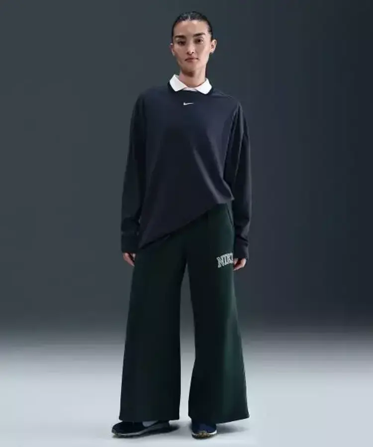 나이키 플리스 와이드 레그 스팬츠 W 씨위드 IM7493390