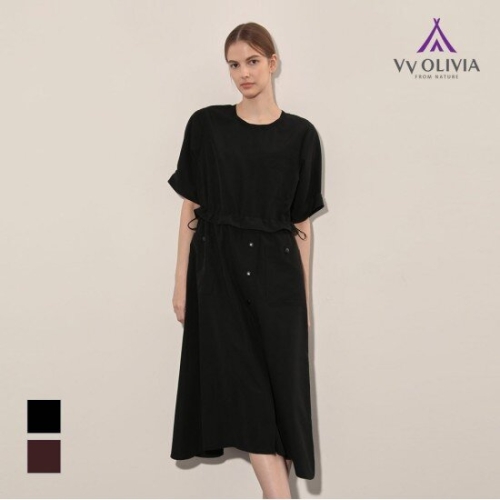 올리비아로렌 여성 니트에리 스트링 원피스 VVCOA4F7261_이미지