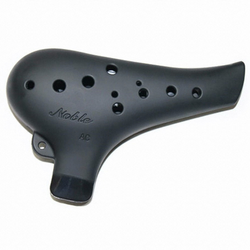 노블 플라스틱 오카리나 알토 C 검정 무광_이미지