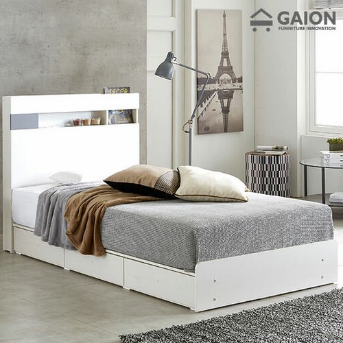 가이온 레이어 서랍형 LED침대 SS (메모리폼투탑봉합독립)_이미지