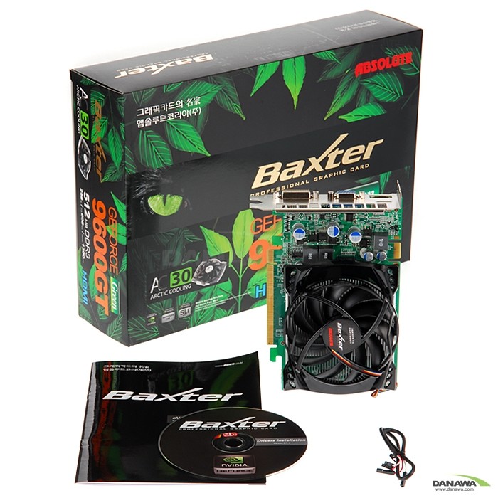 ���� ������ 9600GT Baxter Green HDMI 512MB AC30