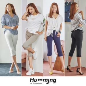  허밍바이현영 6부 스판 팬츠 4종