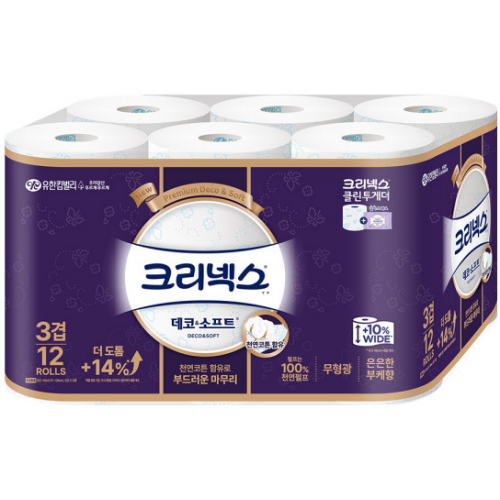 크리넥스 ㅤ데코 앤 소프트 35m (12롤) *1팩_이미지