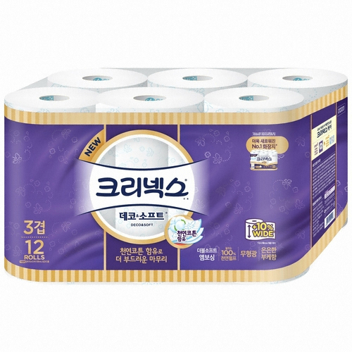크리넥스 ㅤ데코 앤 소프트 35m (12롤) *1팩_이미지