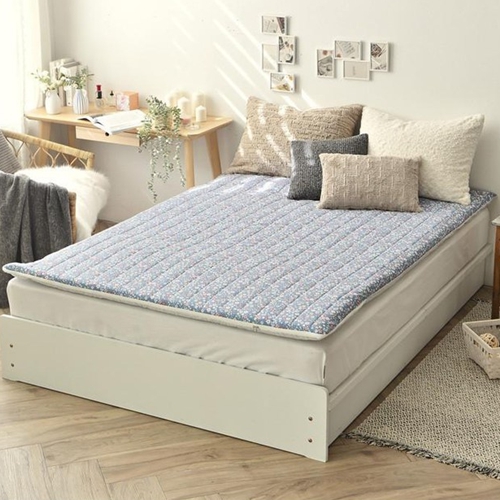 이브닝17 안개꽃 블루 온수매트 커버