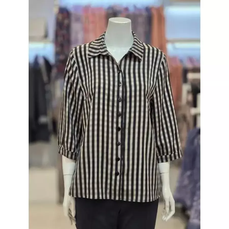 세이브존07 8부 체크 카라 셔츠 262453 49440398