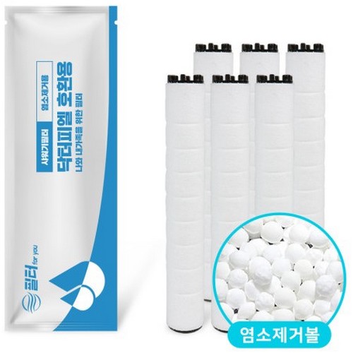 필터포유 닥터피엘 필터샤워기 호환 염소제거 필터 (6개)_이미지