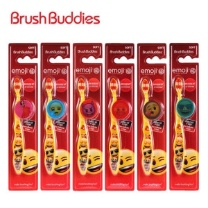 브러쉬버디즈 이모지 미스터리캡 유아칫솔