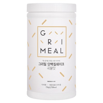한국네츄럴팜 그리밀 단백질 쉐이크 곡물맛 750g (3개)_이미지