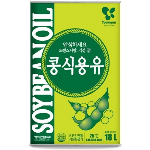영미산업 콩식용유 18L (1개)_이미지