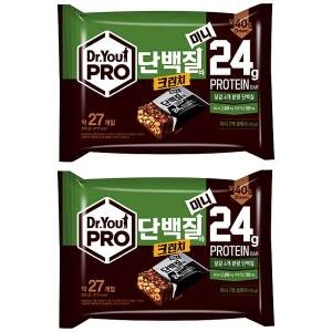 오리온 닥터유 프로 단백질바 크런치 미니 27개입 280g (2개)_이미지