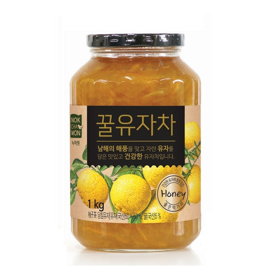 녹차원 꿀유자차 1kg 12개 BOX