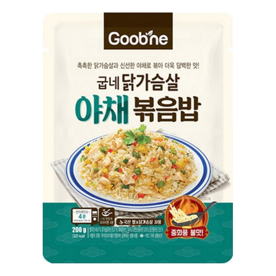 지앤건강생활 굽네 닭가슴살 야채 볶음밥 200g (3개)_이미지