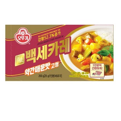 오뚜기 백세카레 약간매운맛 고형 200g (7개)