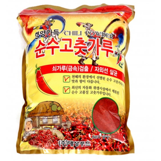 대성푸드 23년 순수고추가루 김치용 보통맛 1kg (1개)_이미지