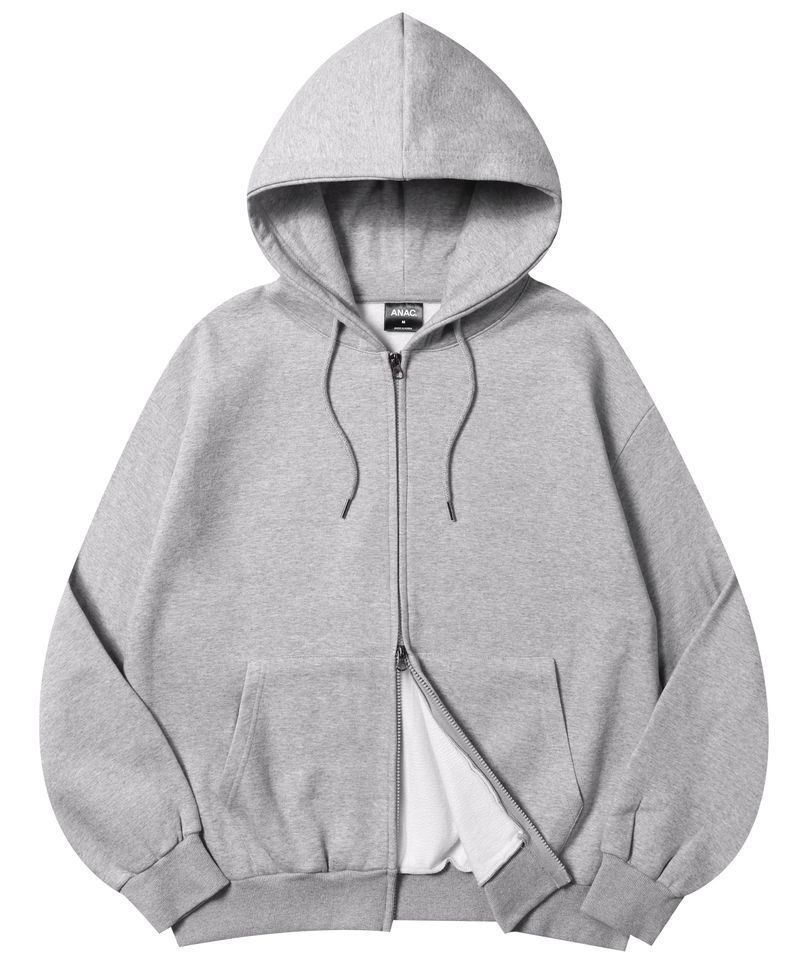 아카이브 어나더 릴렉스 2WAY 오버사이즈 후드 집업_그레이 434343