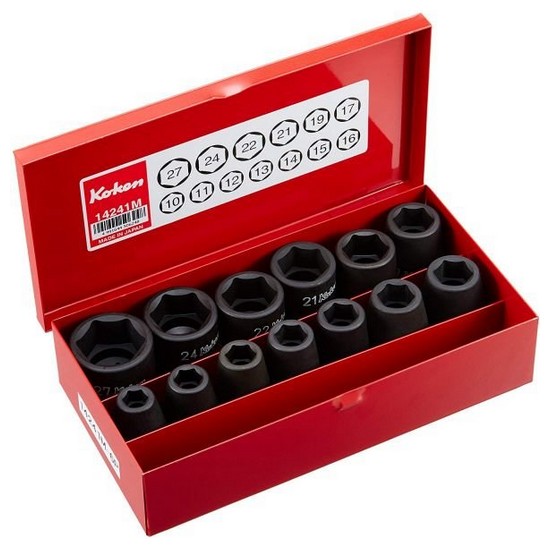 1/2인치 6각 임팩소켓 세트 14241M (13pcs)