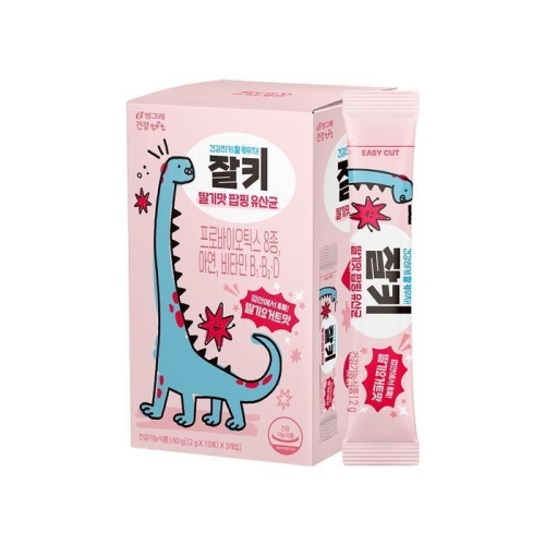  빙그레 잘키 딸기맛 팝핑 유산균 30포 [1개]
